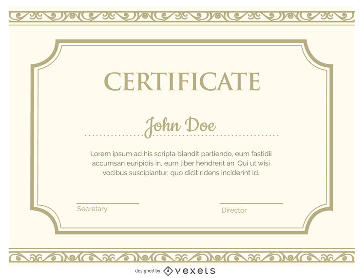 747x570 Certificate Template