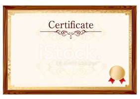 282x200 Retro Frame Certificate Template Vector Stock Vectors