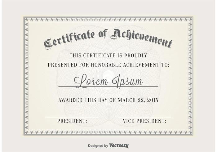 700x490 Certificate Vector Template