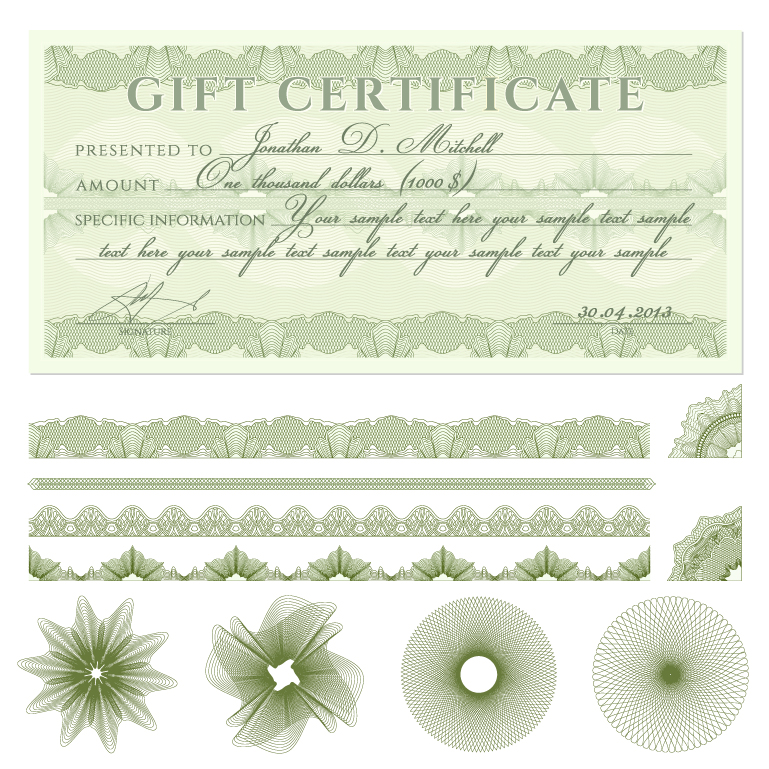 769x769 Gift Certificate Vector Free Vector Graphic Download