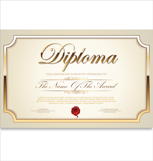 500x526 Vector Certificate Template 02 Free Download