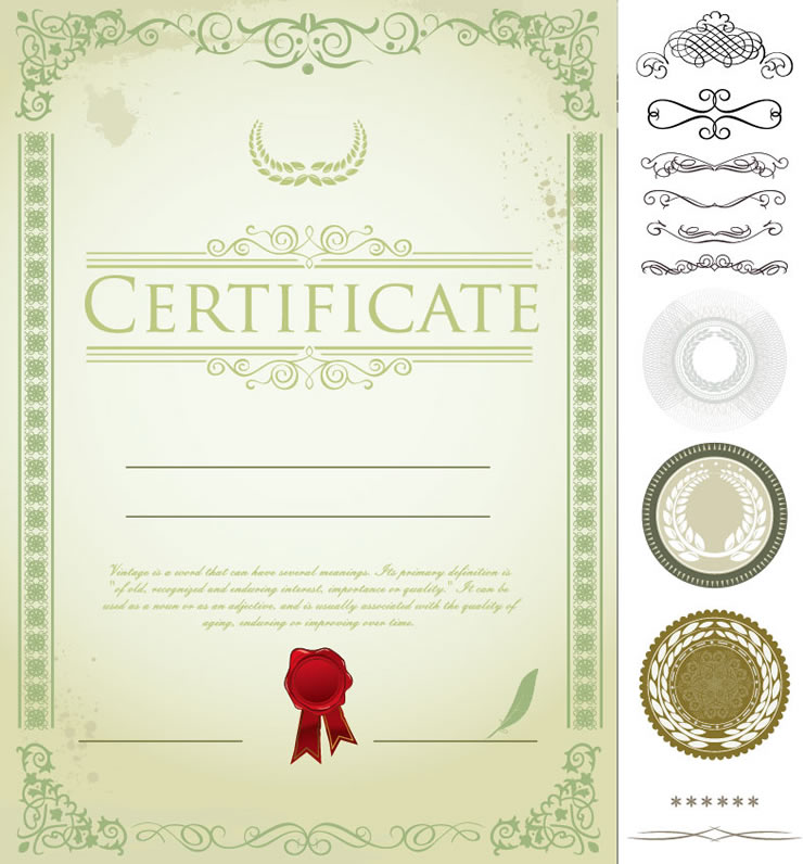 740x796 Certificate 2 Free Vector Graphic Download