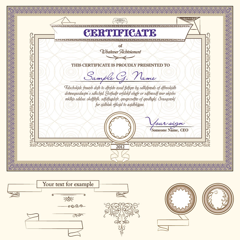 800x800 Certificate 5 Free Vector Graphic Download