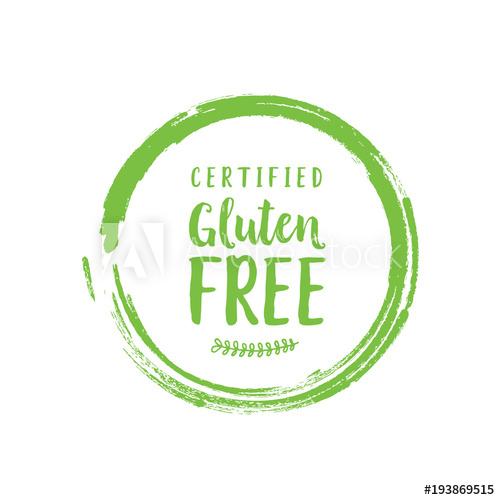 500x500 Certified Gluten Free Lettering With Twig