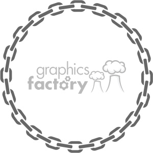 300x300 Royalty Free Circle Chain Frame Vector 403251 Vector Clip Art