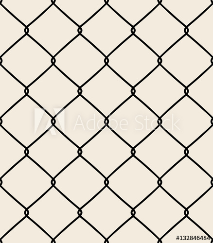438x500 Chain Fence. Vector Illustration