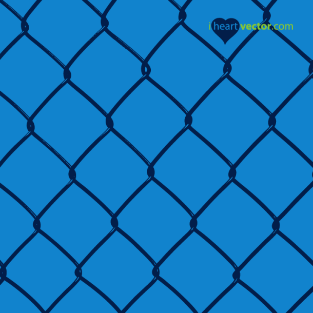 610x610 Chain Link Fence Vector