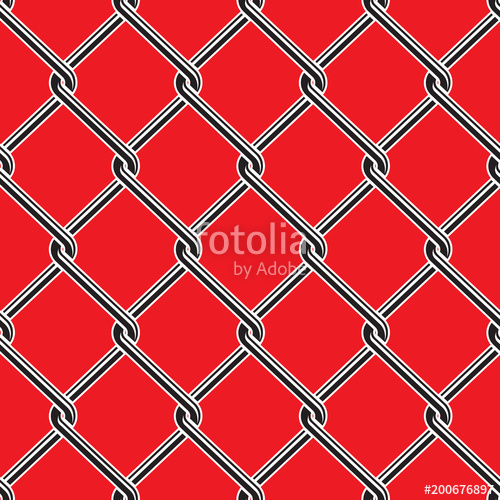 500x500 Seamless Detailed Chain Link Fence Pattern Texture Stock Image