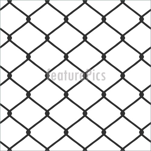 500x500 Chain Link Fence Vector