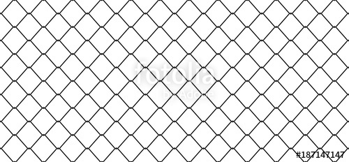 500x232 Seamless Pattern Wire Mesh Chain Link Fence Vector Isolated