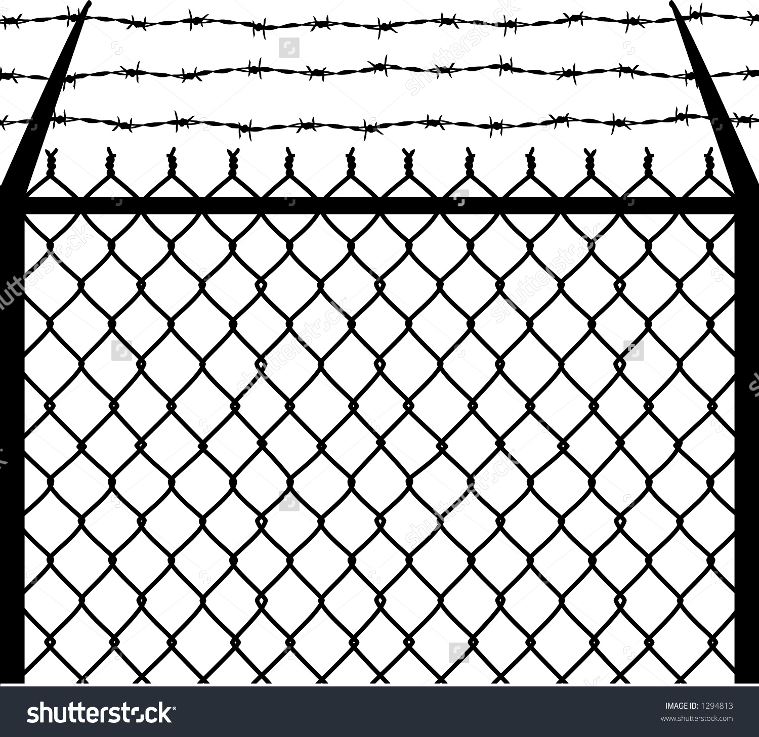 1500x1457 Wire Fence Clipart