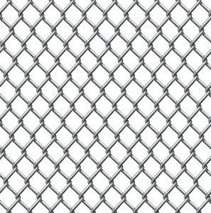 297x300 Chain Link Fence Royalty Free Vectors