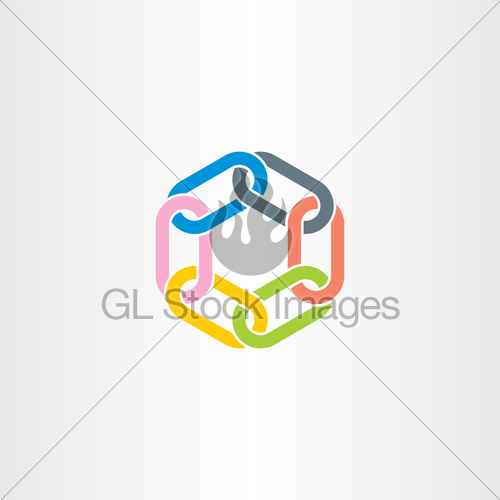 500x500 Chain Link Vector Symbol Design Element Gl Stock Images