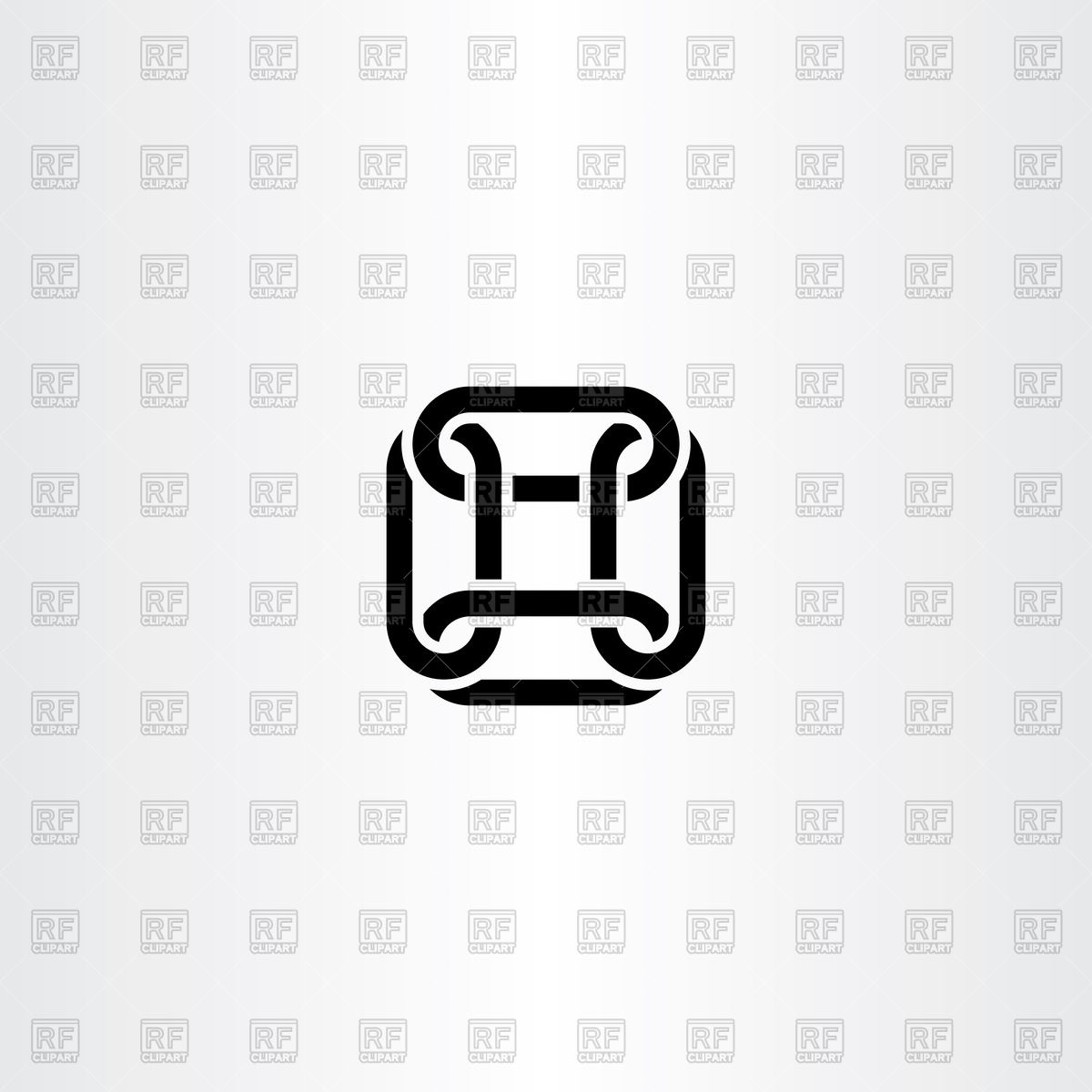 1200x1200 Square Chain Link Logo Vector Image Vector Artwork Of Icons And