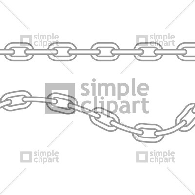 400x400 Chain Links Vector Image
