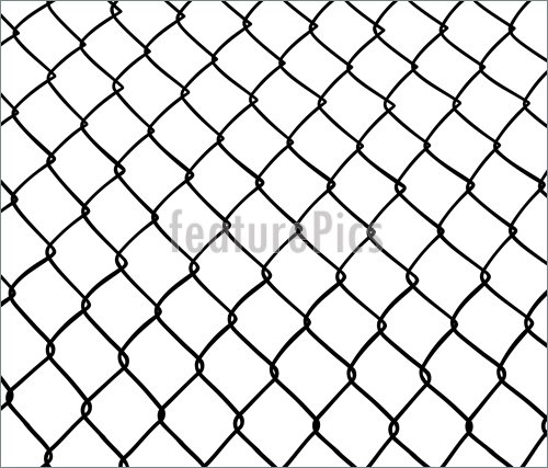 500x427 Illustration Of Chain Link Fence.