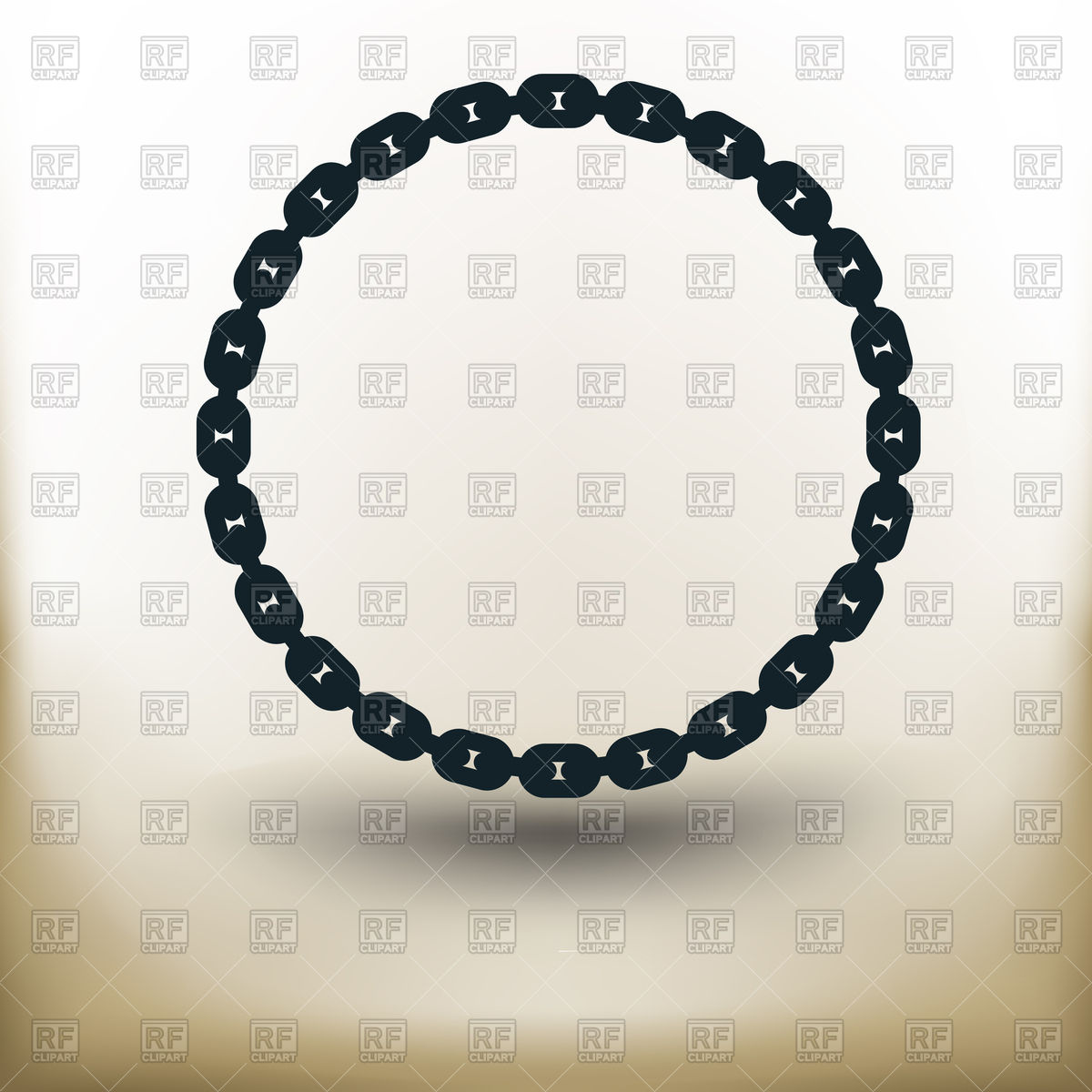 1200x1200 Round Chain Frame Vector Image Vector Artwork Of Borders And