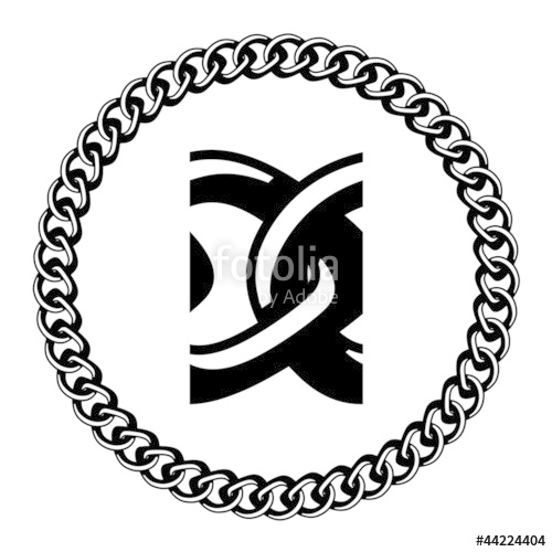 500x500 Vector Chain Jewel Seamless Silhouette Stock Image And Royalty