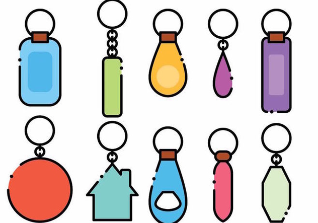 632x443 Minimalist Key Chain Vector Icon Set Free Vector Download 384959