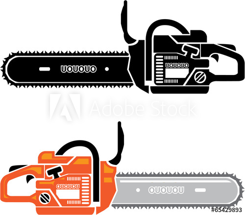 500x439 Chainsaw Vector