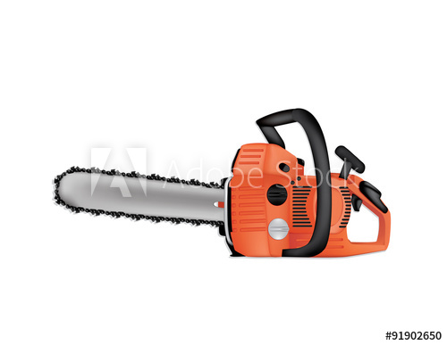 500x387 Chainsaw Vector Illustration
