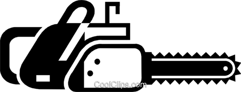 480x184 Chainsaw Royalty Free Vector Clip Art Illustration Vc046658