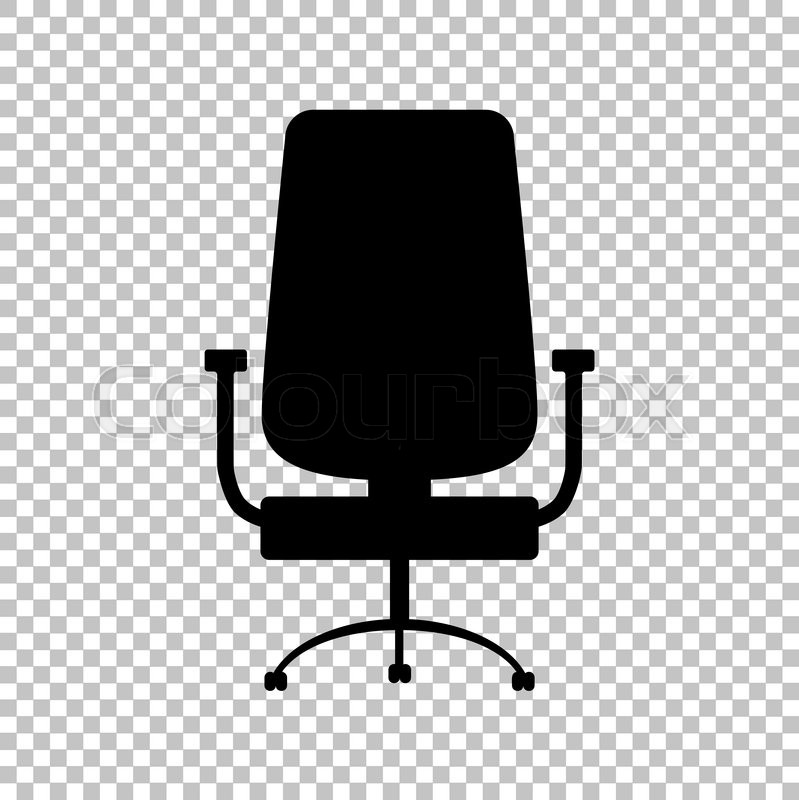 799x800 Office Chair Sign. Flat Style Icon On Transparent Background