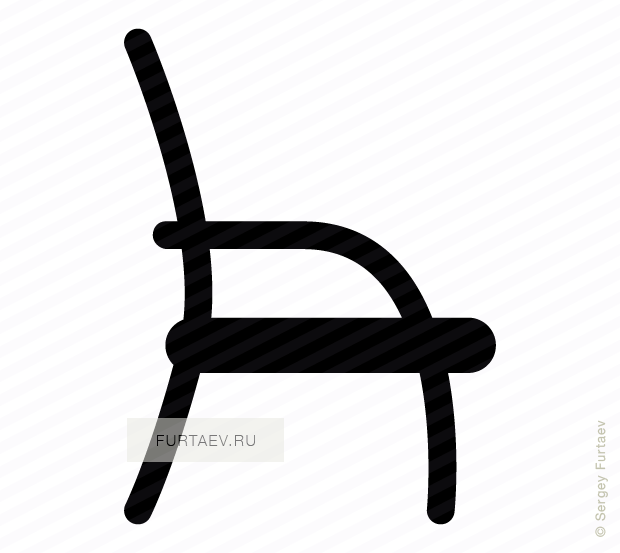 620x553 Chair Vector Icon