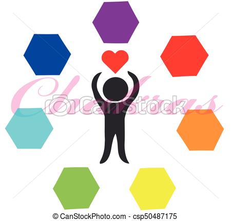 450x431 Chakras Symbols Isolated On White Background. Vector Illustration.
