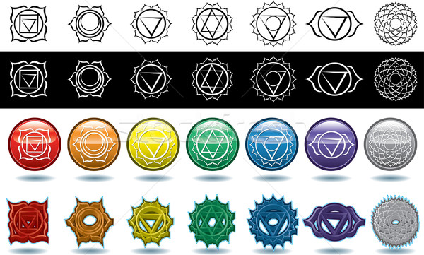 600x361 The Seven Yoga Chakras Vector Illustration Rob Snow (Robstock