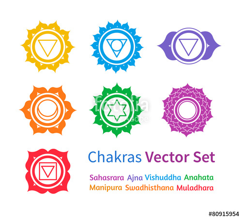 500x452 Chakras. Vector Set. Stock Image And Royalty Free Vector Files On