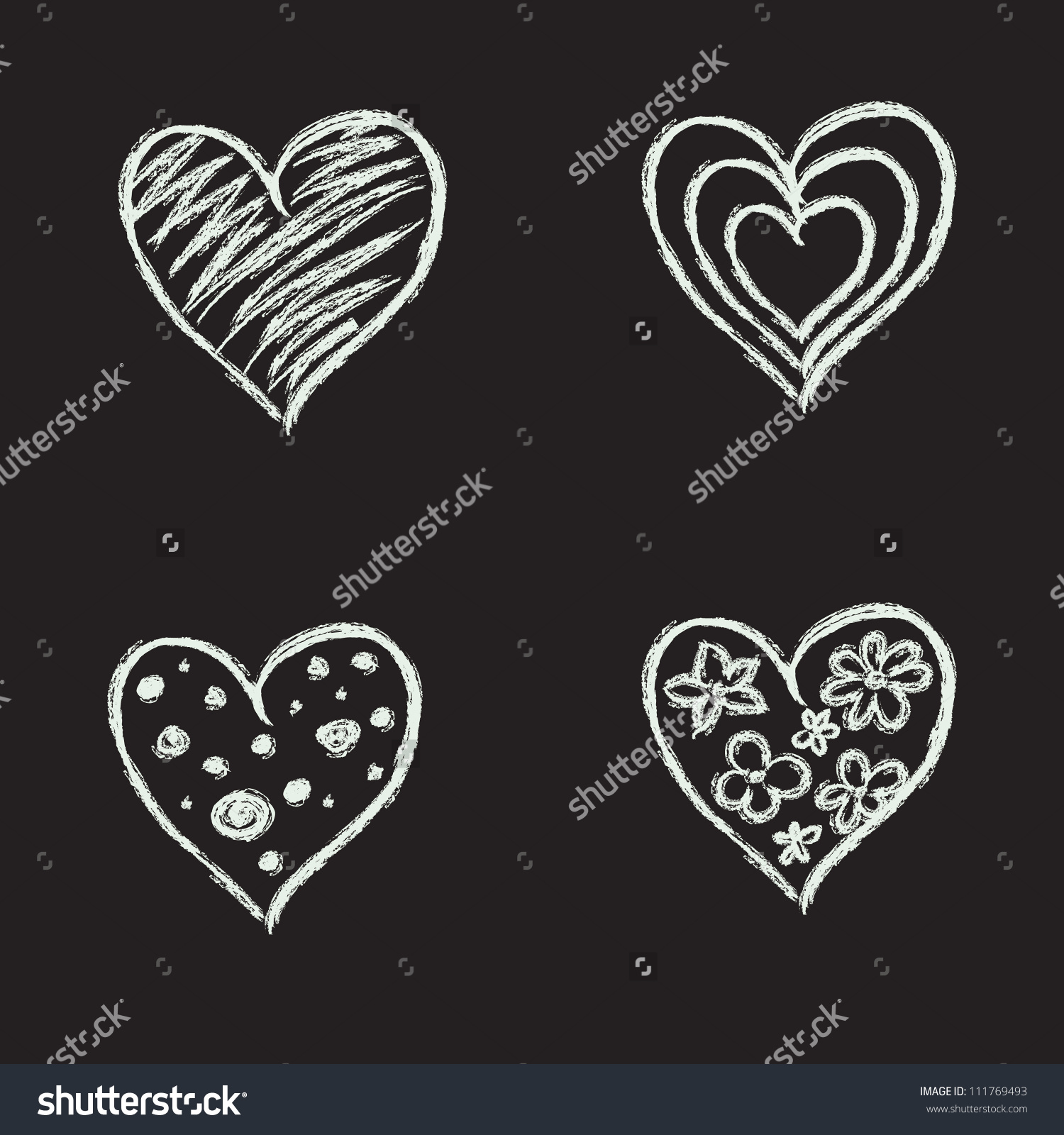 1500x1600 Chalkboard Heart Clip Art