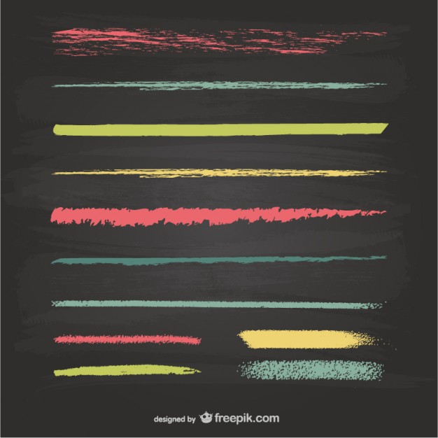 626x626 Chalk Lines In Different Colors Vector Free Download