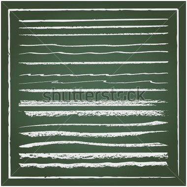 380x380 Chalkboard Lines Fresh Vector Chalk Lines Or Brushes Stock Vector