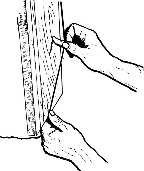 504x598 Johnny Automatic Using The Chalkline Clip Art Free Vector 4vector