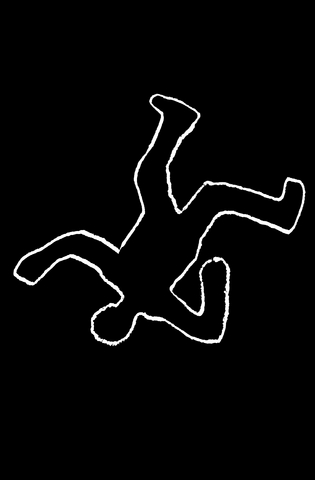 315x480 Chalk Outline Clipart