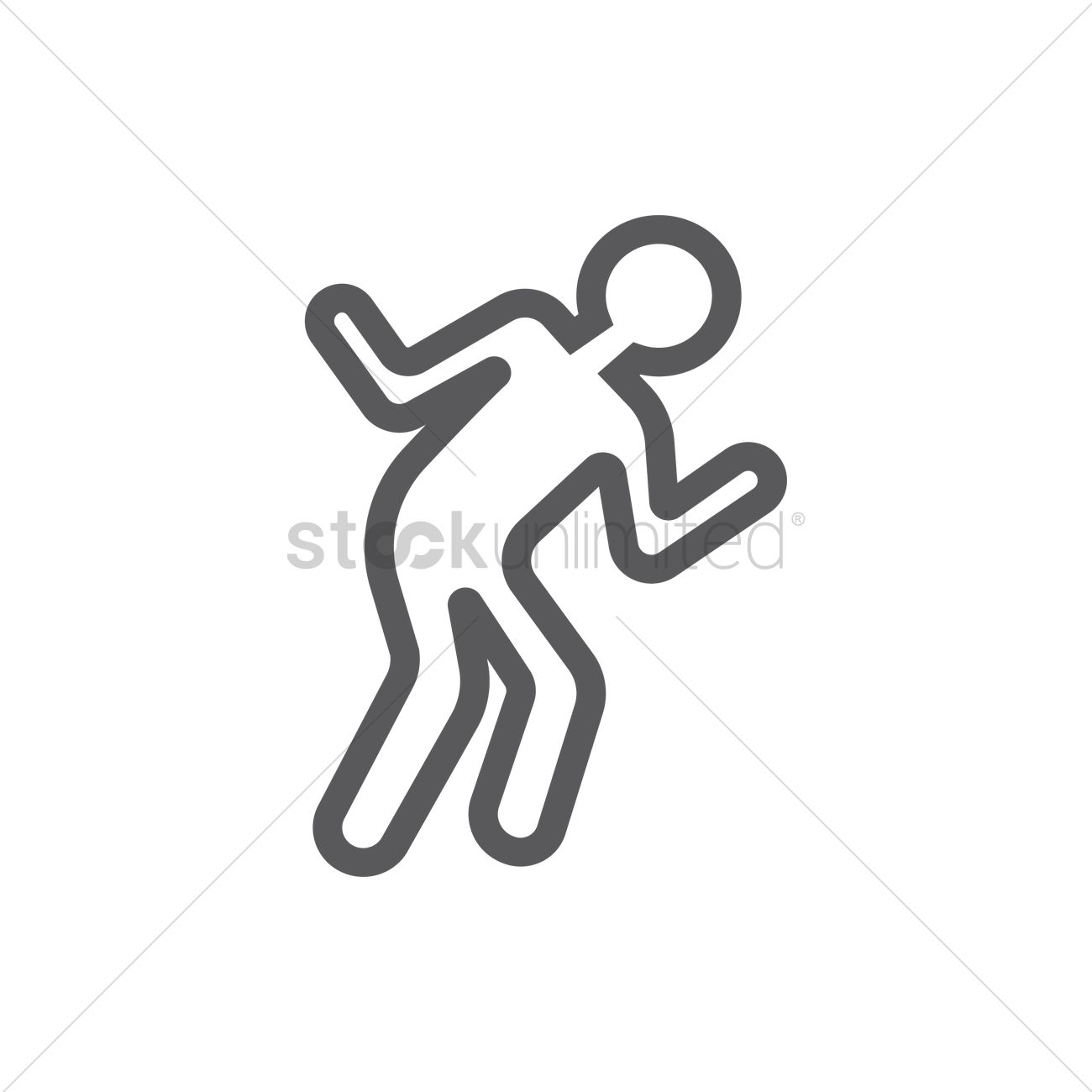1300x1300 Crime Scene Chalk Outline Vector Image