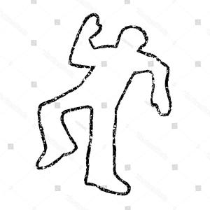 300x300 Stock Illustration Woman Body Outline White Vector Illustration