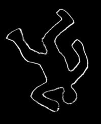 199x244 Chalk Outline Of Body Clipart
