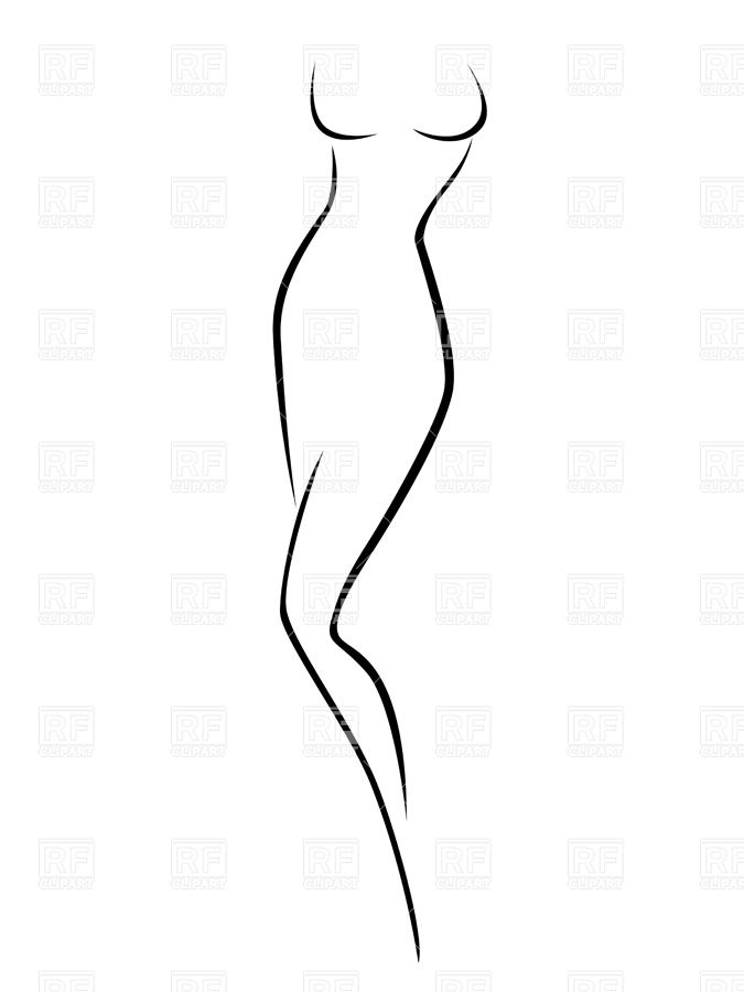 675x900 Collection Of Girl Body Outline Clipart High Quality, Free