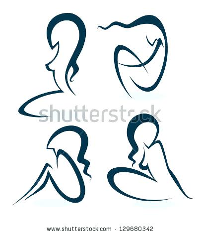 403x470 Body Outline Clip Art Beautiful Girls Outlines Vector Collection