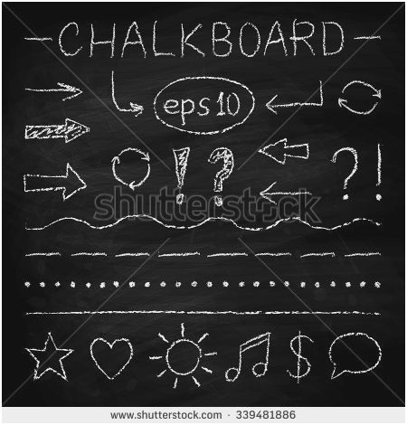 450x470 Chalkboard Vector Elements Marvelous Chalk Line Stock Royalty Free