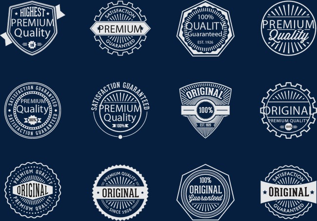 650x454 Vector Chalk Retro Premium Quality Badges, Badge, Vector, Chalk