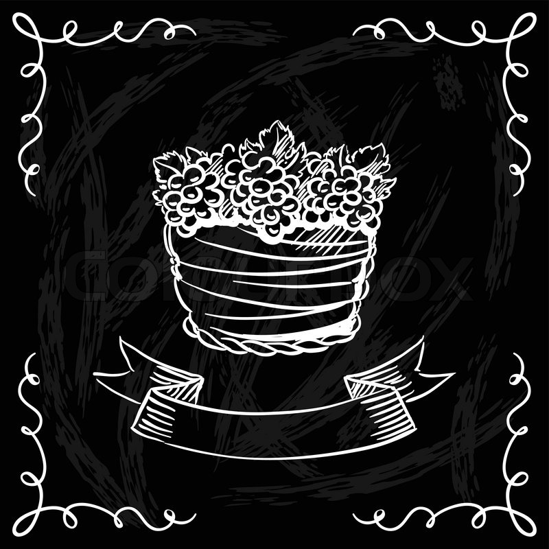 800x800 Restaurant Or Bar Wine List On Chalkboard Background. Stock