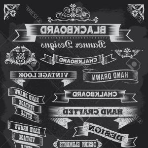 300x300 Chalkboard Scrolls And Banners Vector Sohadacouri