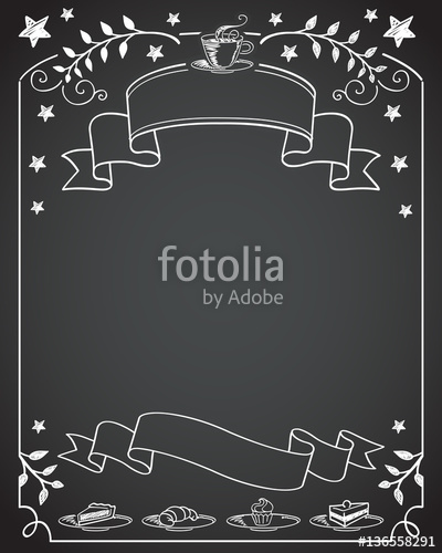 400x500 Chalkboard Banner With Empty Space Stock Image And Royalty Free