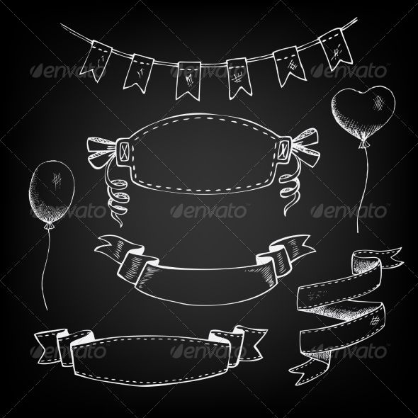 590x590 Chalkboard Balloon Balloons And Ribbons