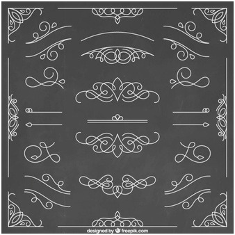 338x338 Chalkboard Vector Elements Inspirational Swirl Vectors S And Psd