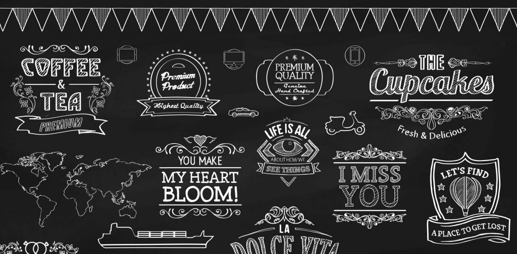 1024x503 Free Vectors Chalkboard Elements Freebies Amp Deals For Graphic