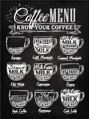 287x385 Hand Drawn Chalkboard Drinks Menu Vector Free Vector In
